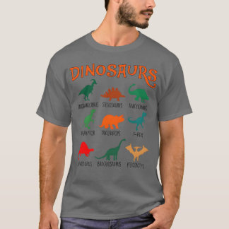 Verschiedene Dinosaurier Tier vintage T-Shirt