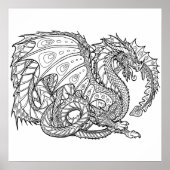 Verschiedene Drachenfarben (Seite #1) Medium Poster (Vorne)