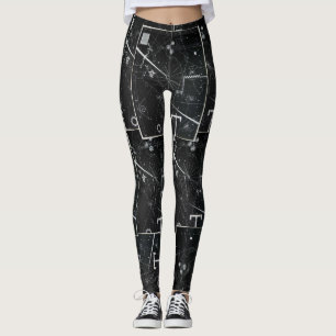 Verschiedene Dunkle Weltraum-Yoga-Leggings Leggings