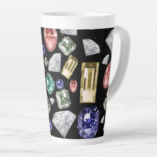 Verschiedene Edelsteine Milchtasse (Rechte Ecke)