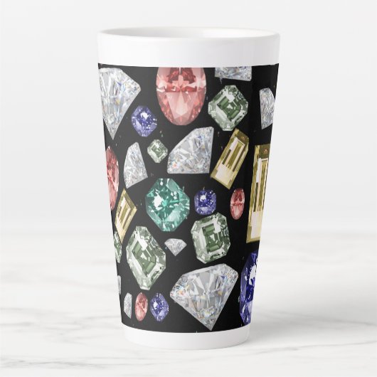 Verschiedene Edelsteine Milchtasse (Vorderseite)