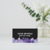 verschiedene Edelsteine Visitenkarte (Stehend Vorderseite)