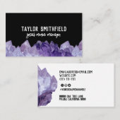 verschiedene Edelsteine Visitenkarte (Vorne/Hinten)