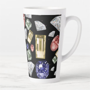 Verschiedene Edelsteinmuster Milchtasse