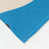 Verschiedene farbenfrohe, schmelzende Gesichter. L Fleecedecke (Ecke)