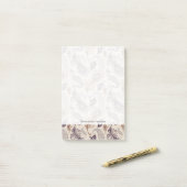 Verschiedene Feder Muster Post-it Klebezettel (Auf Schreibtisch)