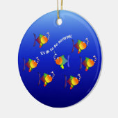 Verschiedene Fischschmuck - anpassen! Keramikornament (Links)