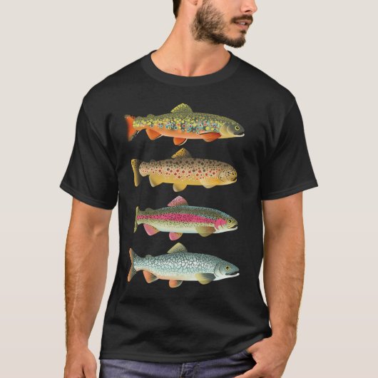 Verschiedene Forellen-Packung T-Shirt (Vorderseite)