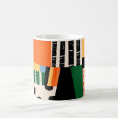 Verschiedene Formen: abstraktes nahtloses Design Kaffeetasse (Mittel)