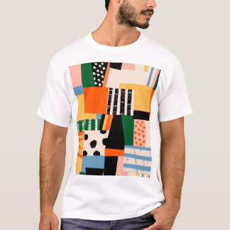 Verschiedene Formen: abstraktes nahtloses Design T-Shirt