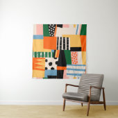 Verschiedene Formen: abstraktes nahtloses Design Wandteppich (Beispiel)