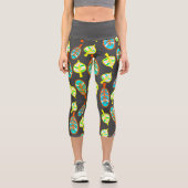 Verschiedene Formen Verlasse Muster Leggings (Vorderseite)