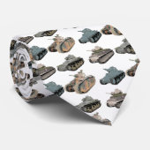 Verschiedene französische WW2-Tanks Krawatte (Gerollt)