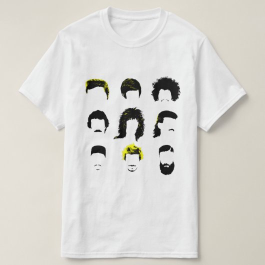 Verschiedene Frisuren während des Jahr-T - Shirt (Design vorne)