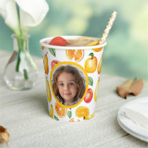 Verschiedene Früchte Thema Foto und Name Papier