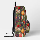 Verschiedene Früchte, üppige Blätter und wundersch Bedruckter Rucksack (Links)