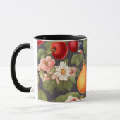 Verschiedene Früchte, üppige Blätter und wundersch Tasse (Links)