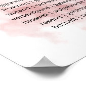 Verschiedene Gefühle f. Beratung, Psychotherapie Poster (Ecke)