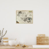 Verschiedene geologische Karten Poster (Küche)