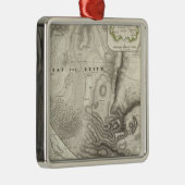 Verschiedene geologische Karten Silbernes Ornament (Rechts)