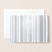 Verschiedene gepunktete Silberstreifen Folienkarte (Vorderseite mit Umschlag)