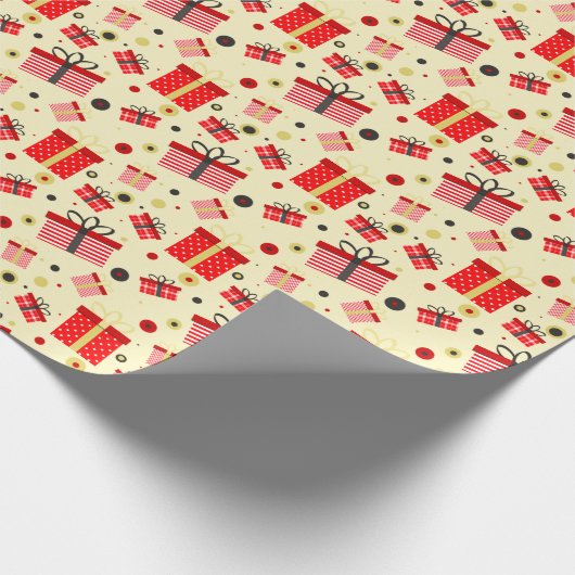 Verschiedene Geschenkboxen Geschenkpapier (Ecke)