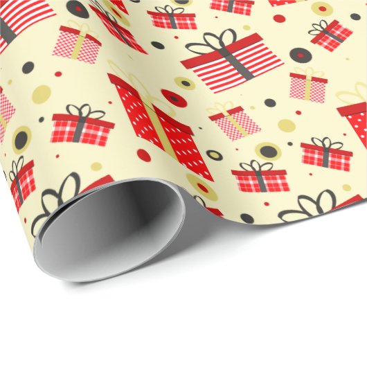 Verschiedene Geschenkboxen Geschenkpapier (Rolleneckpunkt)