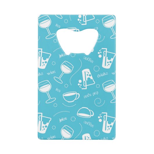 Verschiedene Getränke Geldkarten Flaschenöffner (Vorderseite)