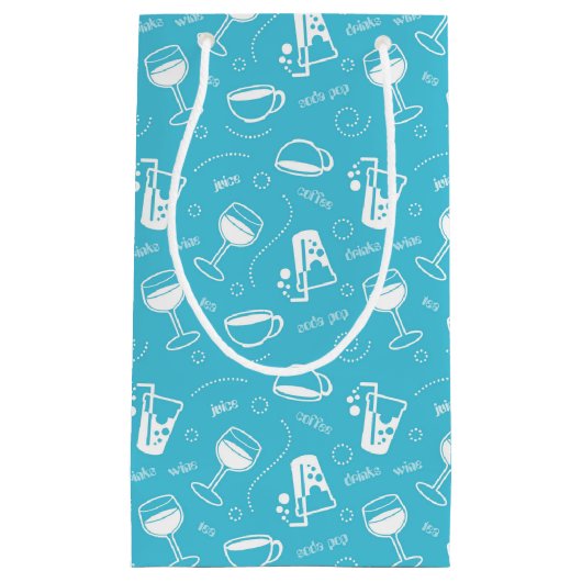 Verschiedene Getränke Kleine Geschenktüte (Vorderseite)