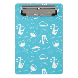 Verschiedene Getränke Mini Klemmbrett