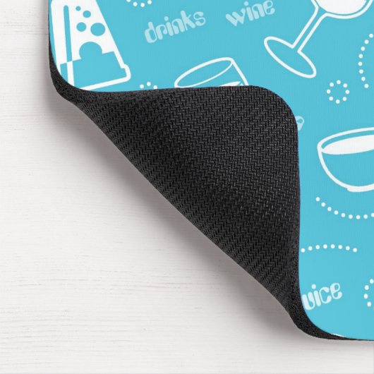 Verschiedene Getränke Mousepad (Ecke)
