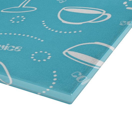 Verschiedene Getränke Schneidebrett (Ecke)