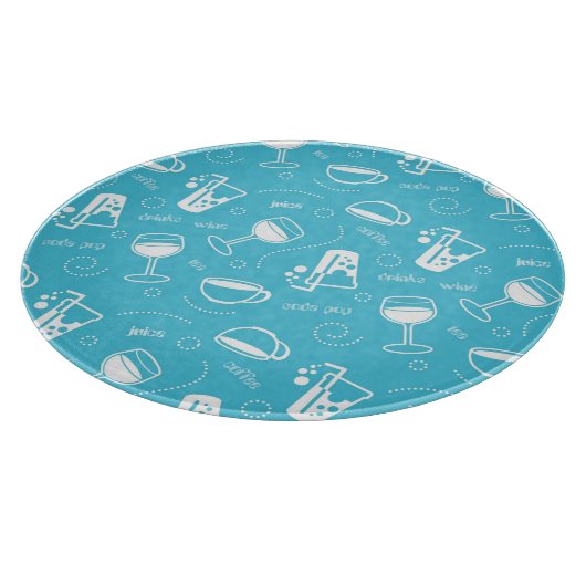 Verschiedene Getränke Schneidebrett (Ecke)