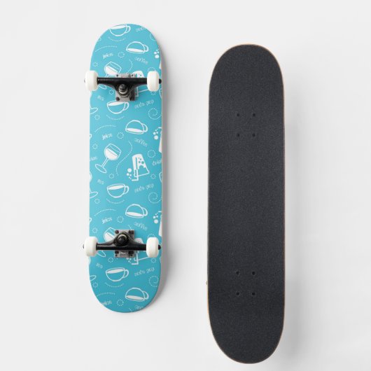 Verschiedene Getränke Skateboard (Vorderseite)