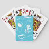 Verschiedene Getränke Spielkarten (Rückseite)