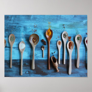 verschiedene Gewürze Poster