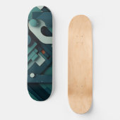 Verschiedene grüne Formen Skateboard (Vorderseite)