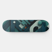 Verschiedene grüne Formen Skateboard (Horizontal)