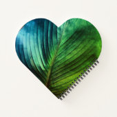 Verschiedene Grüntöne Notizblock (Rückseite)