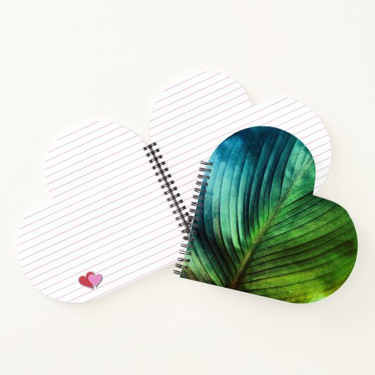 Verschiedene Grüntöne Notizblock (Innenseite)