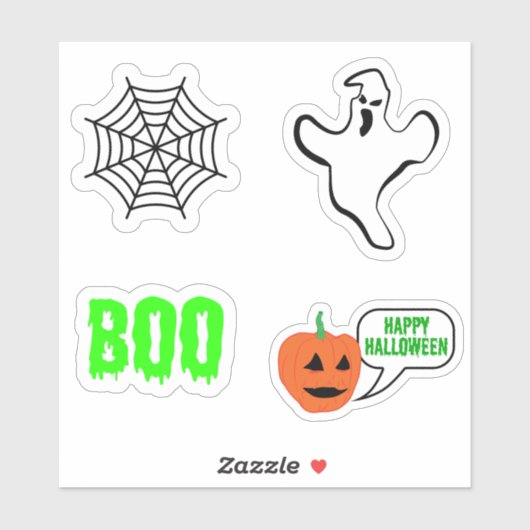 Verschiedene Halloween-Designs Aufkleber (Blatt)