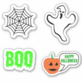 Verschiedene Halloween-Designs Aufkleber (Vorderseite)