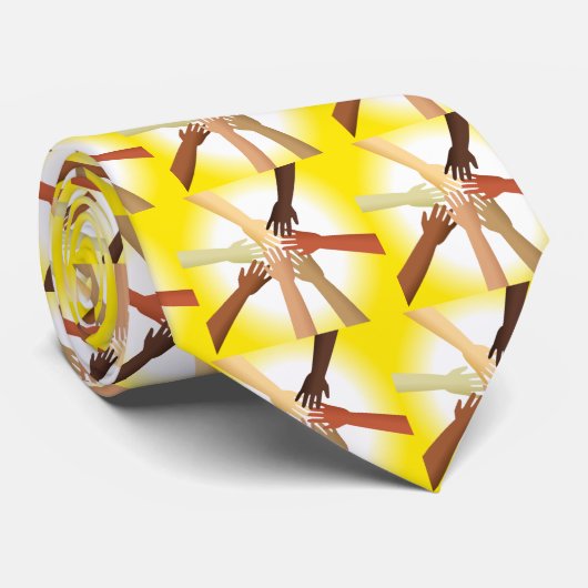 Verschiedene Hände Krawatte (Gerollt)