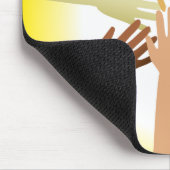 Verschiedene Hände Mousepad (Ecke)