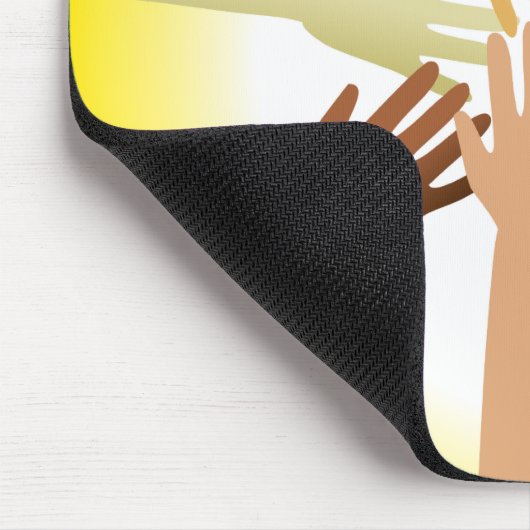 Verschiedene Hände Mousepad (Ecke)