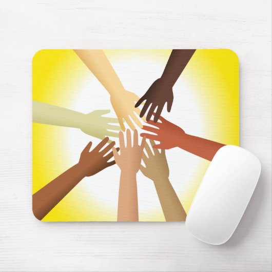 Verschiedene Hände Mousepad (Mit Mouse)