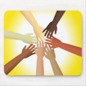 Verschiedene Hände Mousepad (Vorne)