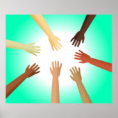 Verschiedene Hände Poster (Vorne)