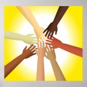 Verschiedene Hände Poster (Vorne)