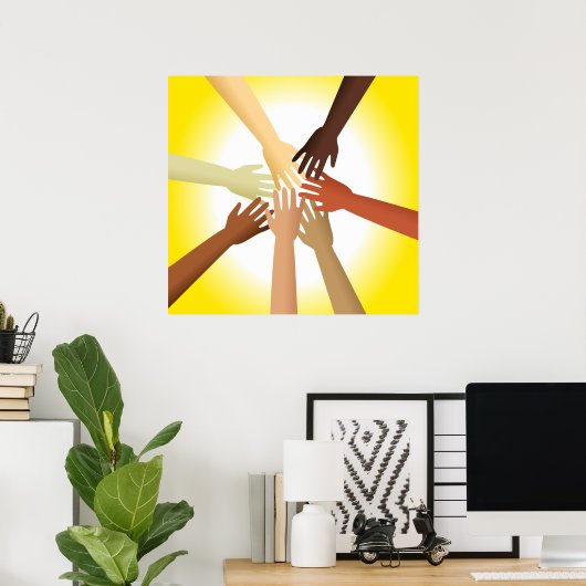 Verschiedene Hände Poster (Heimbüro)